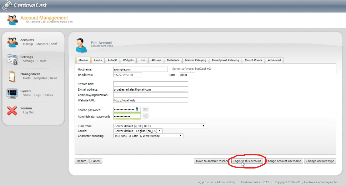SSL para Icecast en Centovacast Paso 2